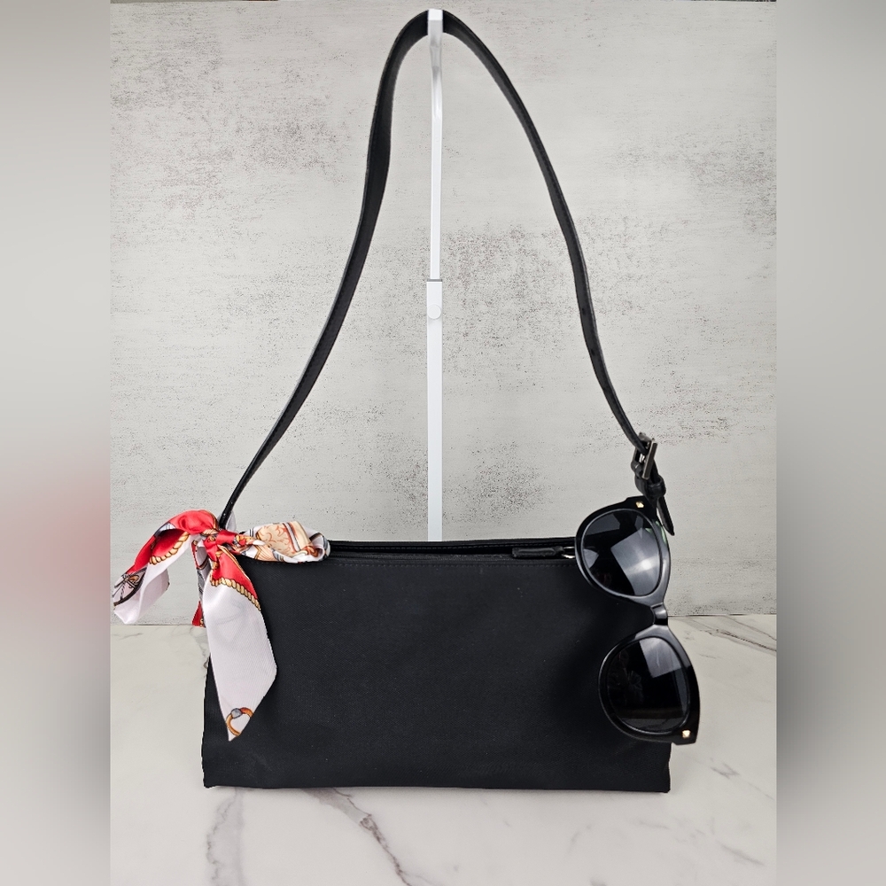 Coach Vtg Black Nylon Shoulder Bag